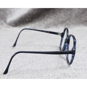 Essence 483 1980s Large Lapis Mottled Blue Glasses Frames Blue 145 No Lenses VTG